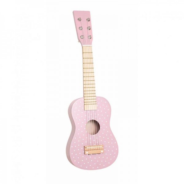 Jabadabado Drewniana Gitara Różowa