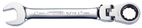 KS Tools Przegub  503.4817 Gear Plus firmy zapadkowy klucz płasko oczkowy, z blokadą, 17 MM 5034817