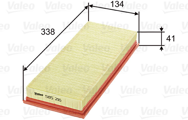 Valeo filtr powietrza panelowy 585216 585216
