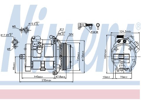 NISSENS Kompresor klimatyzacji NISSENS 89081