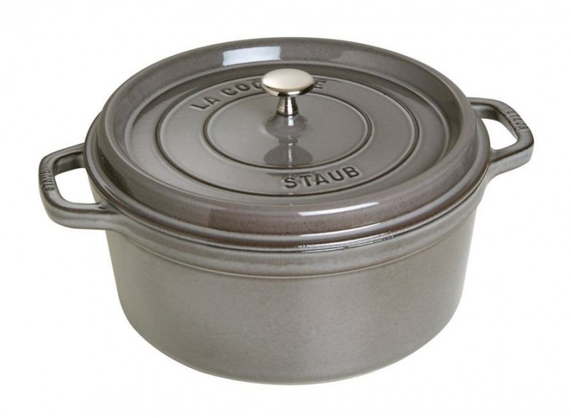 Staub NACZYNIE ŻELIWNE OKRĄGŁE 24 CM SZARE 1102418