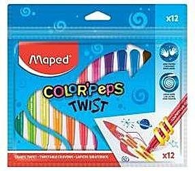 Maped Kredki Twist świecowe wykręcane 12 kolorów