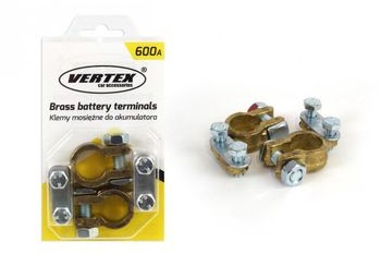 Klemy zaciski mosiężne 600A do akumulatora komplet 2 szt S14-7276