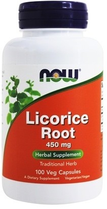 Now Foods Lukrecja korzeń Licorice Root 450mg 100 kapsułek