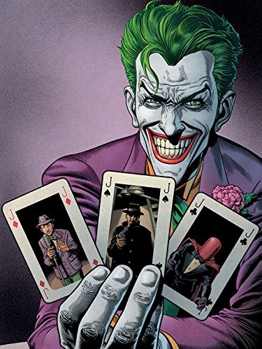 DC Universe Batman Joker karty 60 x 80 cm nadruki na płótnie, wielokolorowa WDC99595