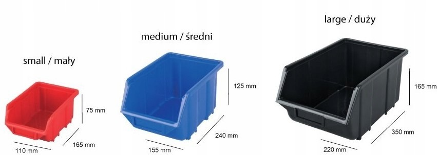 PATROL Ecobox Średni Czerwony