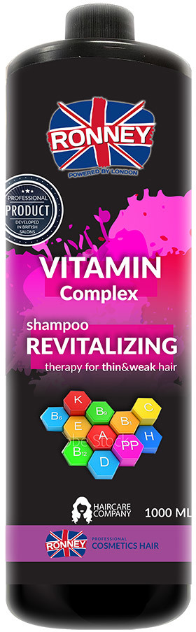 Szampon rewitalizujący do włosów cienkich i osłabionych Ronney Vitamin Complex 1000ml