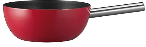 Unbekannt Spring 2896560624 Alu Induction Fondue caquelon, ze stali nierdzewnej, srebrny, 9,8 x 24,2 x 36,8 cm 2896560624