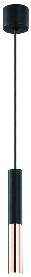 Orlicki Design Lampa wisząca tuba Slimi S nero/rose gold różowe złoto sopel - Slimi S nero/rose gold