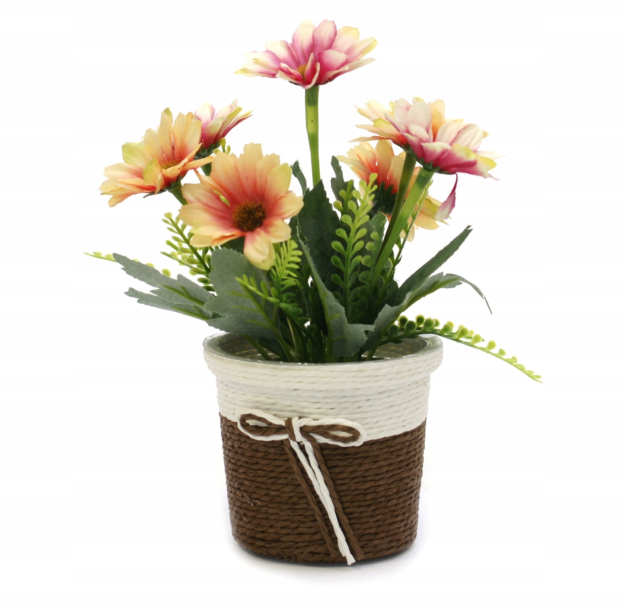 Sztuczne Kwiaty W Doniczce Margaretki Różne Kolory