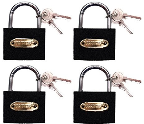 BGS zestaw kłódek, 4-częściowy, jednolite zamknięcie, typ L do 35 MM, 1 sztuki, 85164