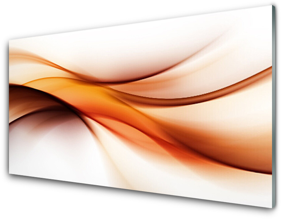 Tulup.pl Panel Szklany Abstrakcja Grafika Fale 125x50cm