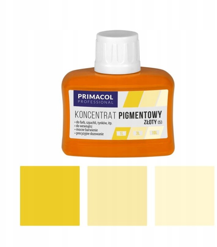 Primacol pigment do farb i tynków 80ml złoty