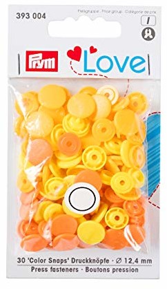 Prym Love Color Snaps Żółty