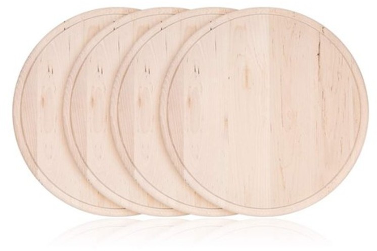 Happy Green Zestaw drewnianych desek do krojenia BBQ 22 cm 4 szt. 50124004