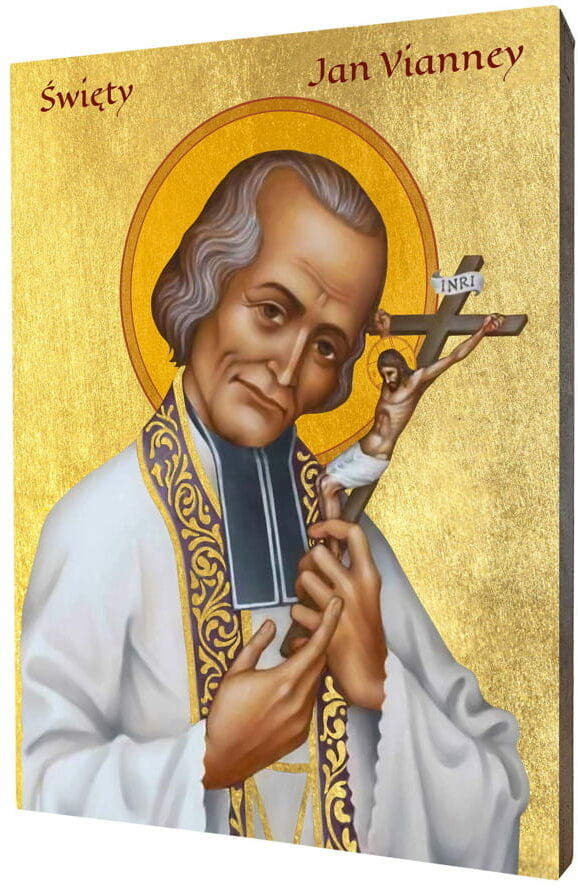 Art christiana Ikona religijna święty Jan Vianney ACHI166