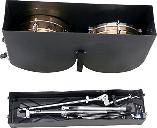 LP Latin Percussion timbale Case z rolkami, wytrzymałe tworzywo sztuczne, do timbales 14
