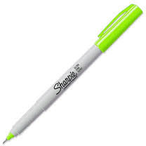 Sharpie Sanford Brands UFine Marker permanent Lime green 37244