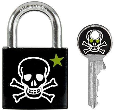 Master Lock kłódka 30 MM  motyw Tote nschadel, 3430eurdskull 3430EURDSKULL
