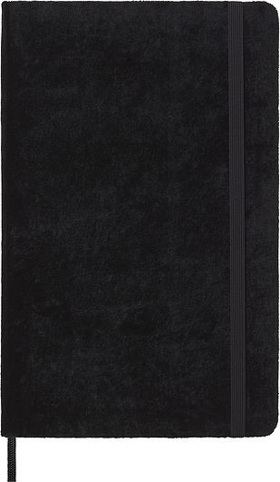 Moleskine Notes Velvet L czarny w linie LCNBVELVQP060D