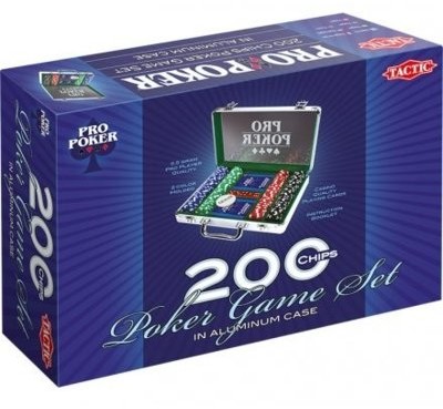 Tactic Pro Poker 200 żetonów w aluminiowej walizce