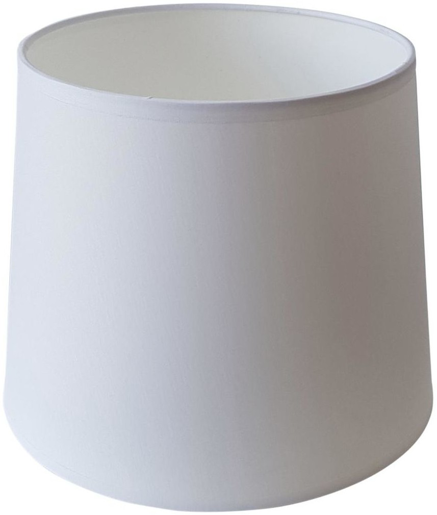 TK Lighting Abażur 9985 owalny 16-14 x 16 cm tkanina biały E27