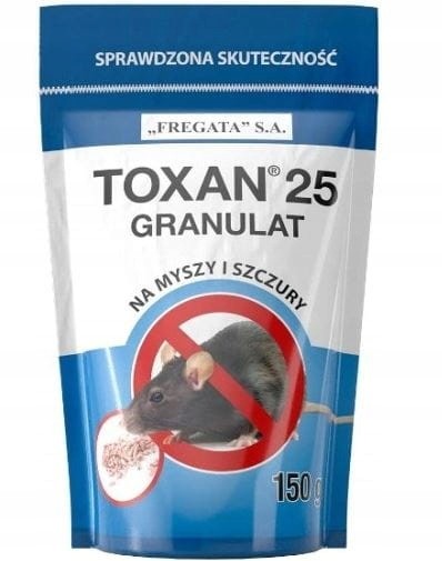 Trutka na szczury myszy granulat Toxan 150g