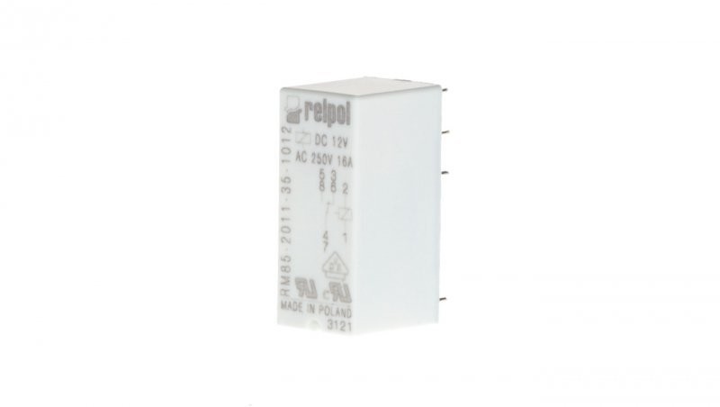 Relpol Przekaźnik miniaturowy 1P 12V DC PCB AgNi RM85-2011-35-1012 600020 600020