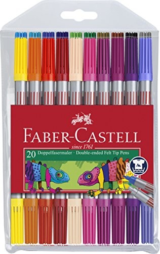 Faber-Castell Faber Castell podwójne mazaków, 20er etui 4005401511199 151119