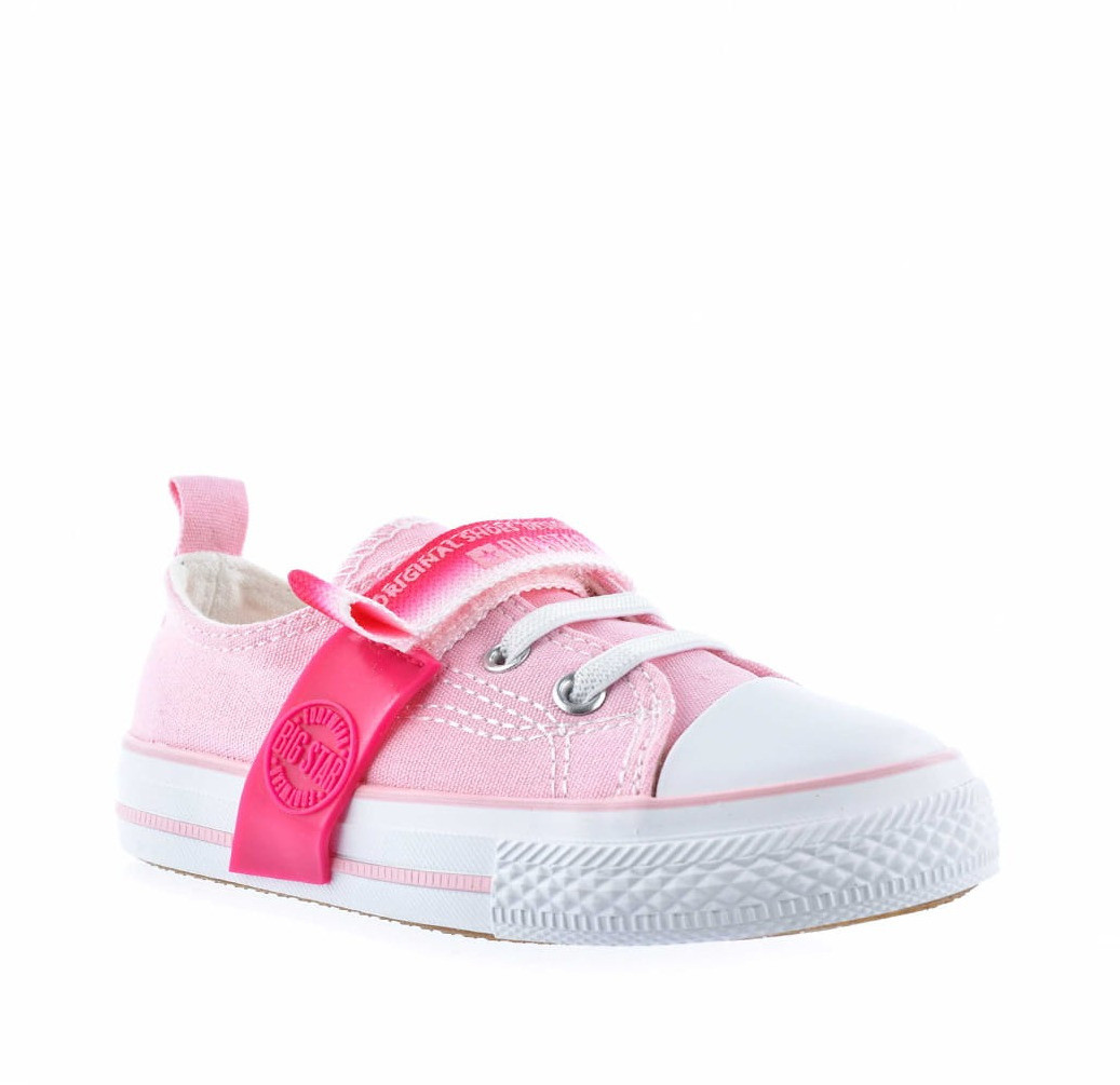 Big Star Trampki dziecięce JJ374078 jasny róż