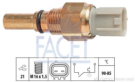 FACET Przełącznik termiczny, wentylator chłodnicy 7.5267