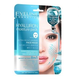 Eveline Cosmetics Hyaluron Moisture Pack ultranawilżająca maska w płachcie 20ml