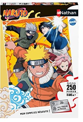 Nathan Puzzle 250 sztuk-Naruto z akademią Ninja Other Properties Dziecko, 4005556861446 4005556861446