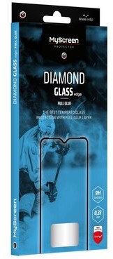 MYSCREEN Szkło hartowane Diamond Glass Edge Full Glue do Samsung Galaxy A22 5G Czarny
