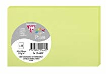 Clairefontaine 11440C opakowanie (z 25 kartkami pyłków, 82 x 128 mm) 210 g, kolor zielony 11440