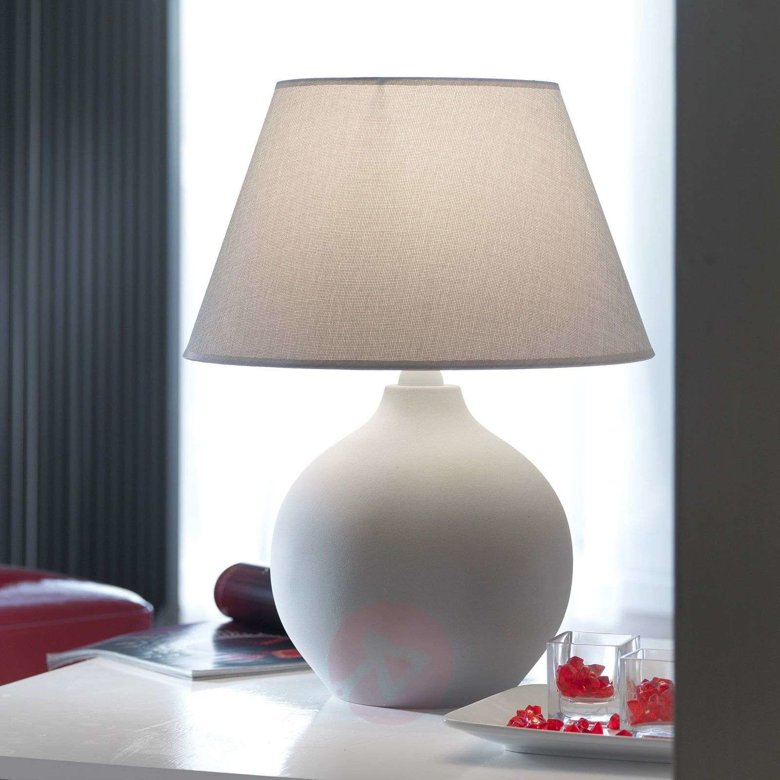 ONLI Lampa stołowa Sfera, wysokość 53 cm, cement/szara