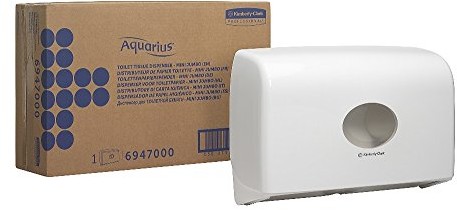 Aquarius 6947â Toilet dozownik Tissue, Twin Mini Jumbo, biały 6947
