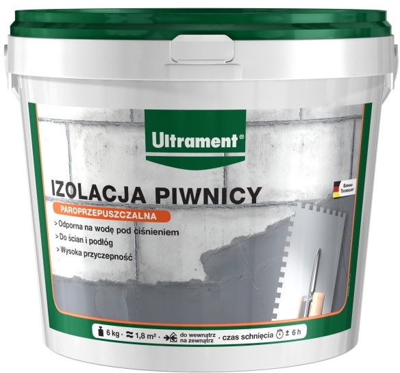 Ultrament Środek uszczelniający Izolacja piwnicy 6 kg 47120730206108007