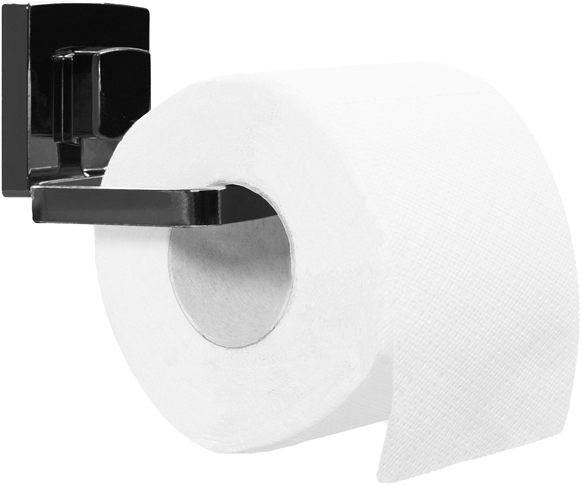 Rea UCHWYT NA PAPIER TOALETOWY BEZ WIERCENIA CZARNY 381698 HOM-00554