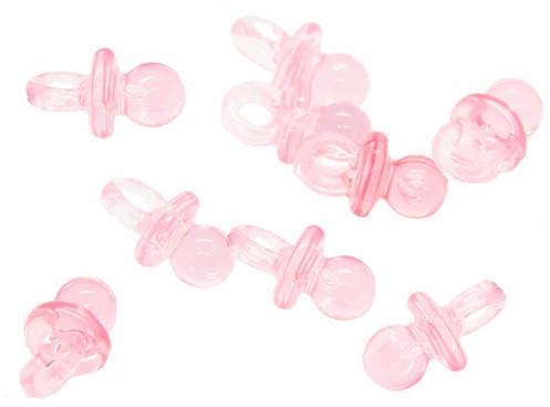 Rayher Hobby Smoczek z tworzywa sztucznego, 2 cm ,10 szt, Pink 39-190-33