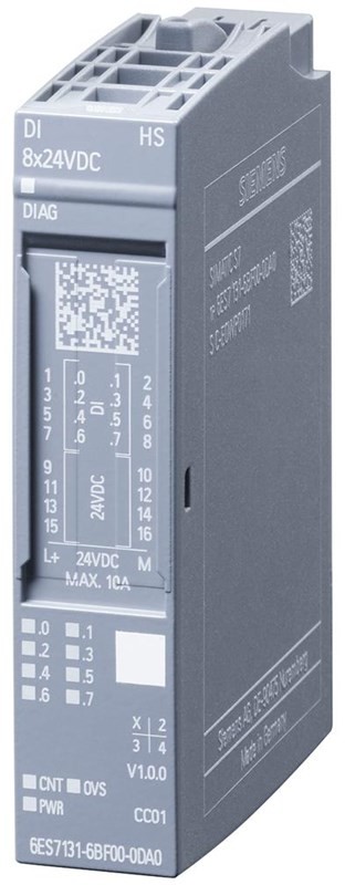 Siemens Simatic et 200sp digital input module di 8x24vdc high spee 6ES7131-6BF00-0DA0