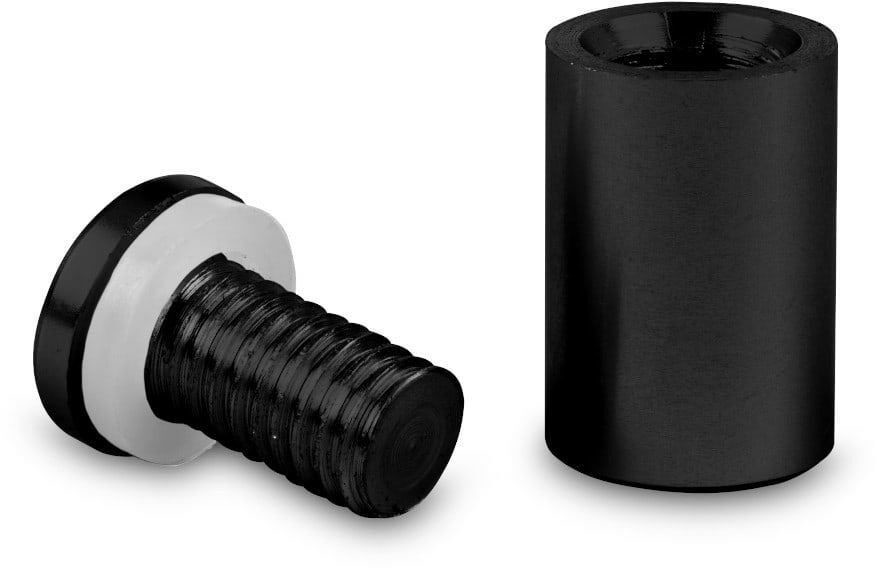 Dystans montażowy aluminiowy 13x19mm czarny DA1319CP DA1319CP