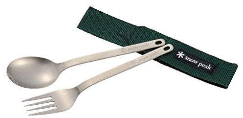 SNOW PEAK kuchenka turystyczna sztućców wojskowych Titanium fork i spoon Set SCT-002