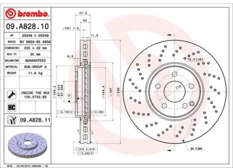 BREMBO 09.A828.11