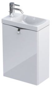 Oristo Zestaw meblowy SIENA szafka z umywalką 40 cm, biały połysk - OR45-ZD1D-40-1-C
