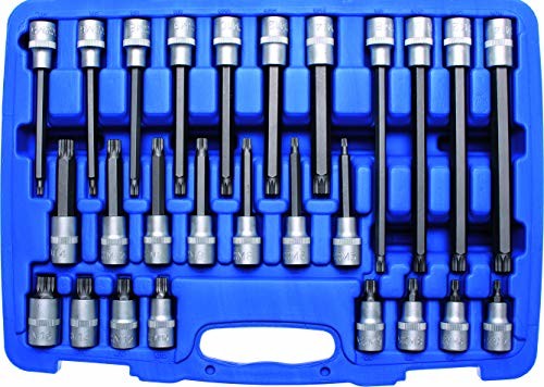 BGS wkładka bit asortyment firmy 12,5 MM, 26-częściowy, 1 sztuki, 5180