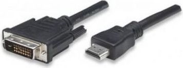 Фото - Кабель TECHLY Kabel  HDMI - DVI-D 3m czarny  (ICOC-HDMI-D-030)