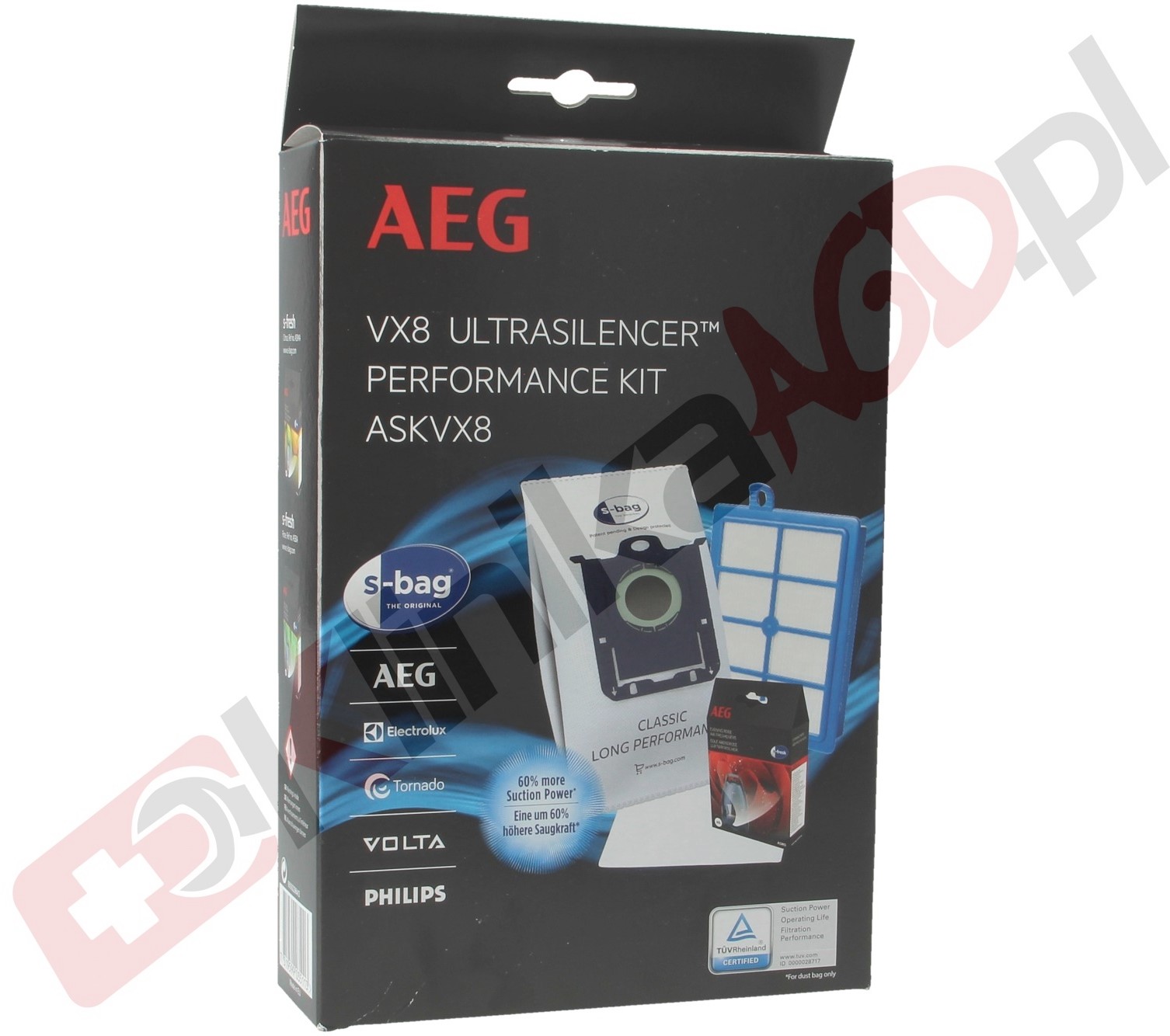 Electrolux Filtr hepa + worki S-BAG + mikrofiltr + zapach do odkurzacza ASKVX8 AEG 9009229643
