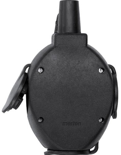 Merten Gniazdo Przenośne Potrójne Gumowe Schuko, 16A/250V, IP44 179851