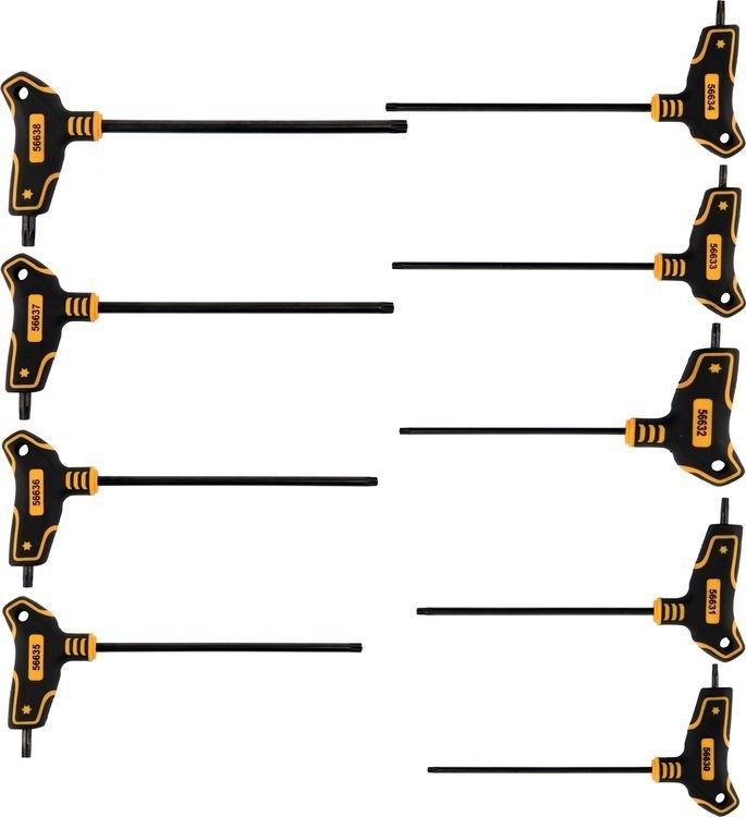 Vorel ZESTAW KLUCZ TRZPIENIOWYCH TORX Z RĘKOJEŚCIĄ 9 SZTUK